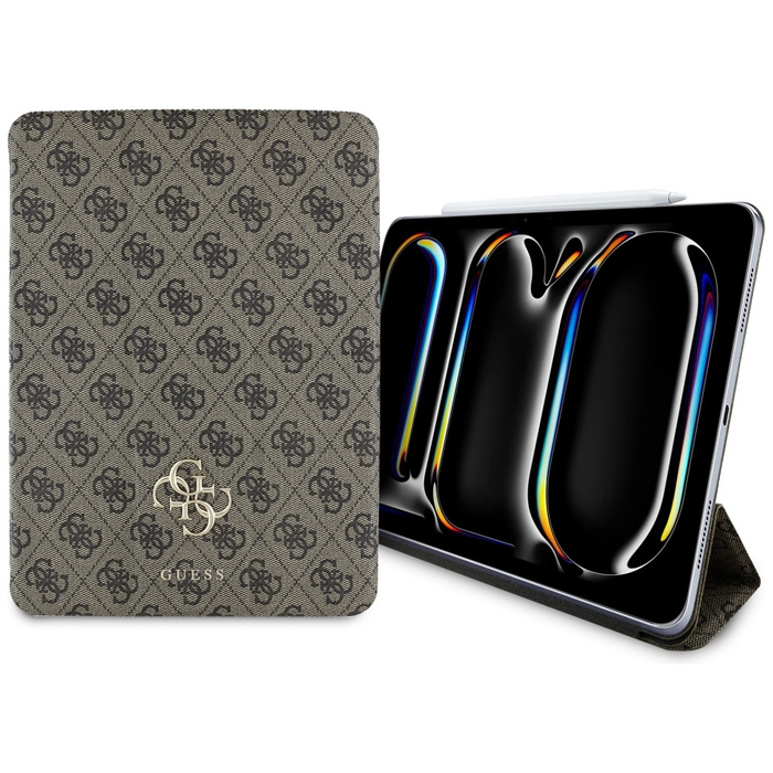 Guess GUFC11PM24PS4SGW iPad Pro 11" 2024  brązowy/brown Magnetic 4G Big Logo