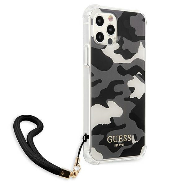 Case GUESS Apple iPhone 12 Pro Max Camo Collection Black Hardcase