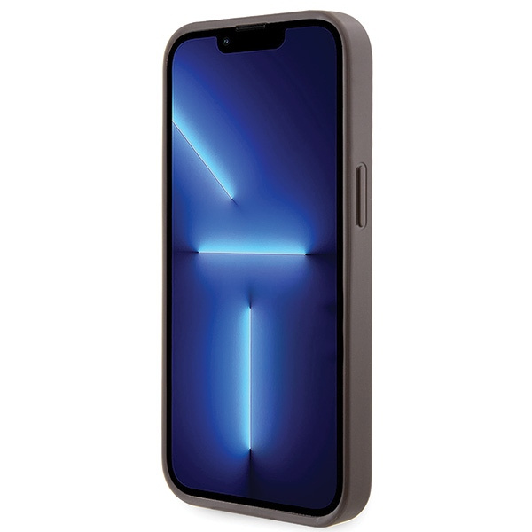 Guess GUHCP13MP4TDSCPW iPhone 13 6.1" braun/braun hartcase Crossbody 4G Metall Logo