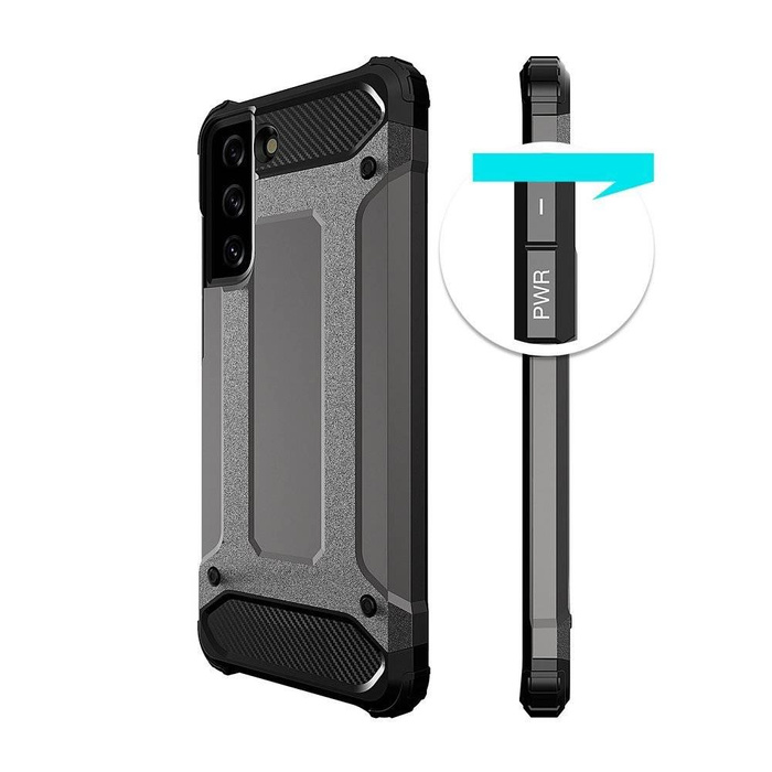 Hybrid Armor pancéřovaný hybridní pouzdro kryt Samsung Galaxy S22 Ultra černý