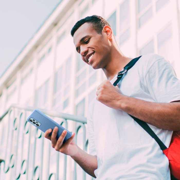 Spigen Liquid Air GALASSIA A33 5G Cover CREMA BLU