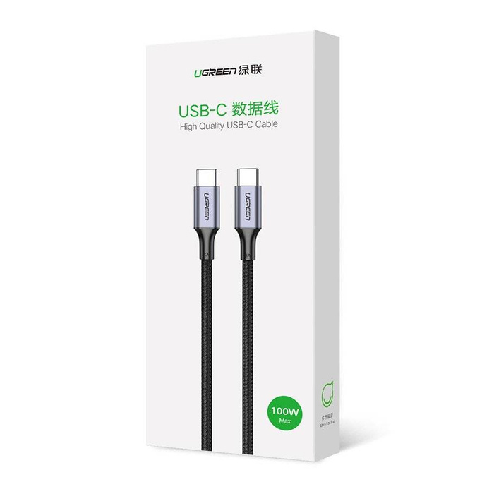 Ugreen USB Type C - USB Type C cable 5 A 100 W Power Delivery Quick Charge 3.0 FCP 480 Mbps 2 m gray (70429 US316)