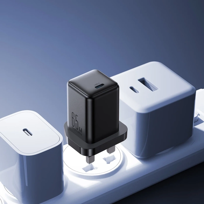 Joyroom JR-TCG18 65W Wall Charger 1 x USB-C (UK Plug) - Black