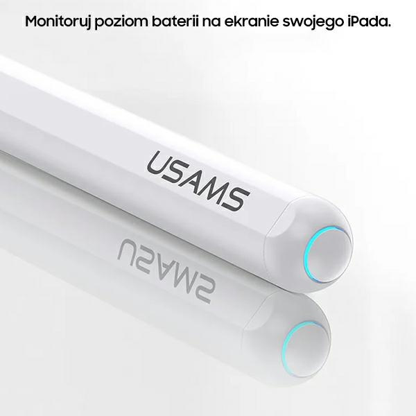 USAMS stylus magnetyczny Active Touch Sensitive Pen bílý/bílý ZB254DRB01 (US-ZB254)