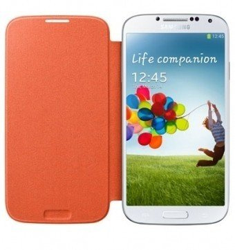 SAMSUNG Galaxy S4 SIV I9500 I9505 Flip Case  EF-FI950BOEST1 Naranja