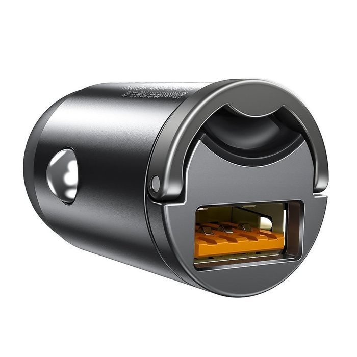 Mini chargeur voiture Baseus Tiny Star USB QC 3.0 30W gris