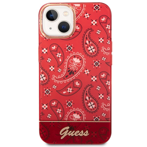 Case Guess GUHCP14MHGBNHR iPhone 14 Plus 6.7" red/red hardcase Bandana Paisley
