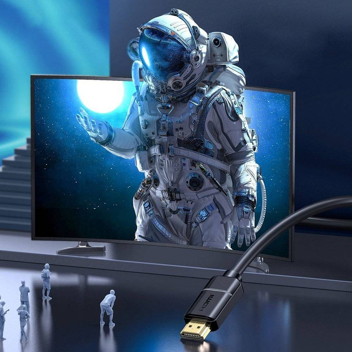 Baseus kabel HDMI 2.0 kabel 4K 60 Hz 3D HDR 18 Gbps 2 m černý (CAKGQ-B01)