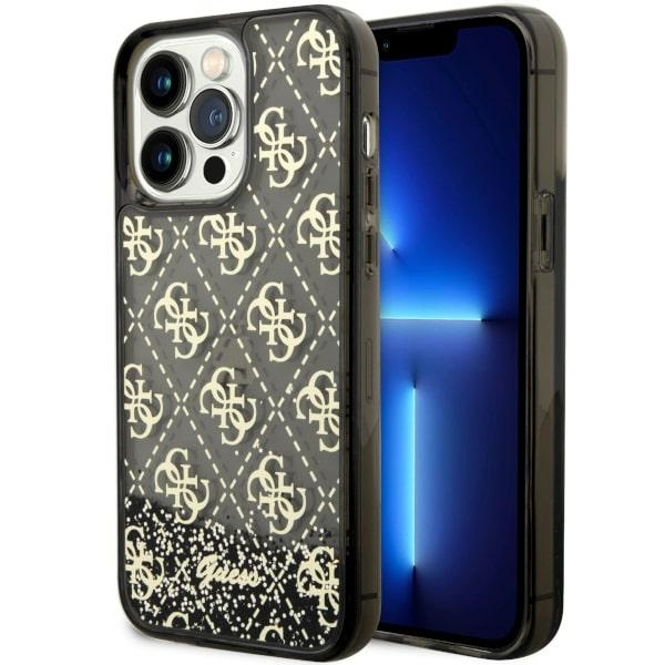 Cover Guess GUHCP14XLC4PSGK iPhone 14 Pro Max 6,7" nero/nerocase Liquid Glitter 4G Transculent Case