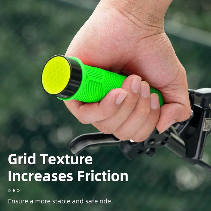 Rockbros 40720007005 poignées de vélo avec réflecteur - vert