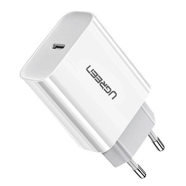 Caricabatterie USB Ugreen Power Delivery 3.0 Quick Charge 4.0+ 20W 3A bianco (60450)