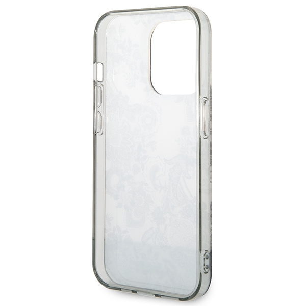 Hülle Guess iPhone 14 Pro 6.1" grau/grau hartcase Porzellan Kollektion