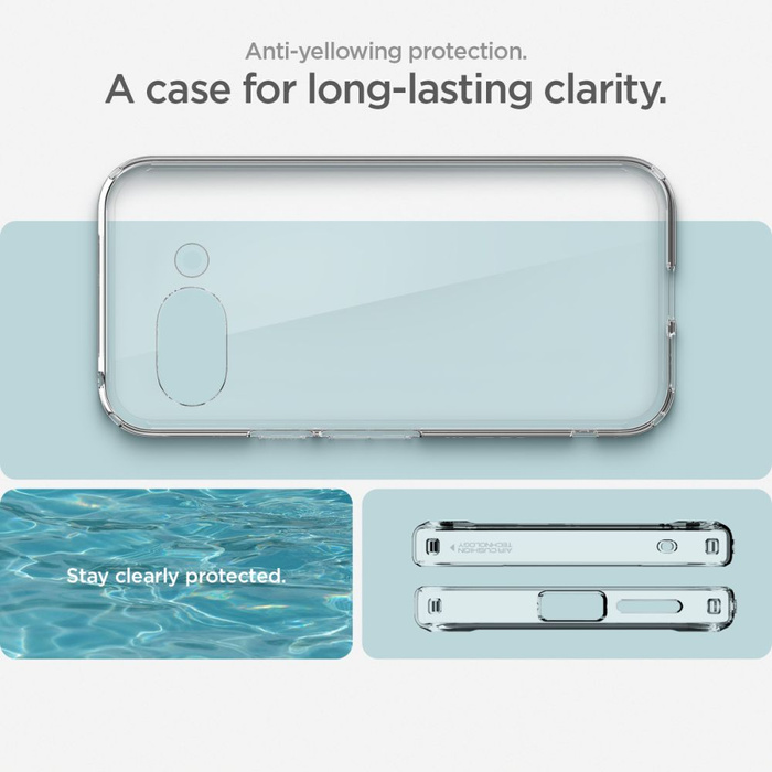 ETUI SPIGEN GOOGLE PIXEL 9A ULTRA HYBRID CRYSTAL CLEAR