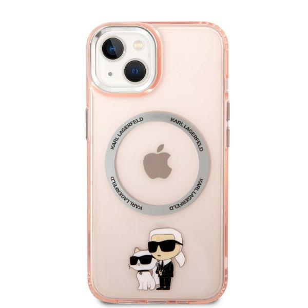 Karl Lagerfeld KLHMP14MHNKCIP iPhone 14 Plus 6,7" hardcase pink/pink Iconic Karl&amp;Choupette MagSafe