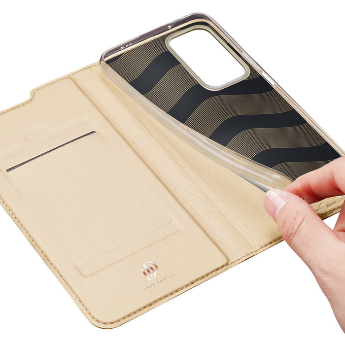 Dux Ducis Skin Pro Holster Cover Flip Cover per Xiaomi Poco F4 5G oro