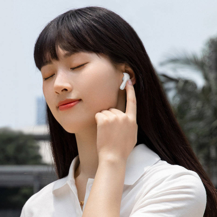 Écouteurs sans fil Bluetooth 5.0 TWS Baseus E3 étanches IP64 blanc (NGTW080002)