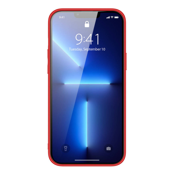 Coque élégante Dux Ducis Yolo en TPU souple et cuir PU pour iPhone 13 Pro rouge