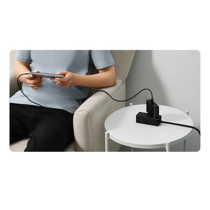 Baseus GaN5 Pro fast nabíječka 2xUSB-C+USB 140W EU bílá (CCGP100202)