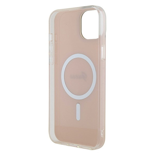 Hülle Guess GUHMP15SHITSP iPhone 15 6,1" rosa/rosa hartcase IML Schillernd MagSafe Case