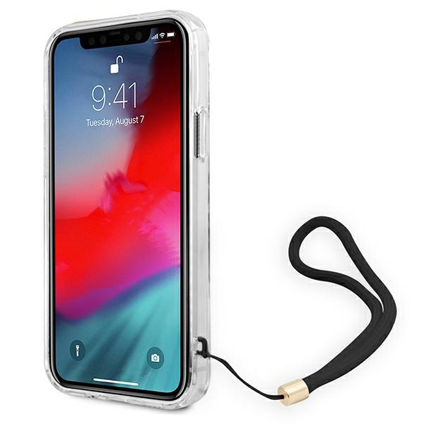 Guess GUOHCP12MH4STW iPhone 12/12 Pro braun/braun hartcase 4G Print Strap