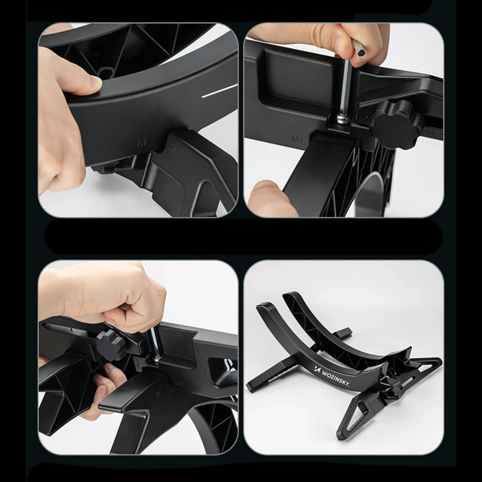 Stojak rowerowy Wozinsky WSR-02 serwisowy stabilny na koło roweru - czarny