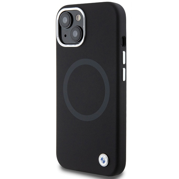 Bmw Bmhmp15ssilbk2 IPhone 15 6.1" Black/black Signature Liquid Silicone MagSafe