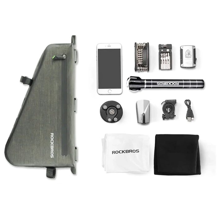 Rockbros AS-017 bicycle frame bag 5 l - dark green