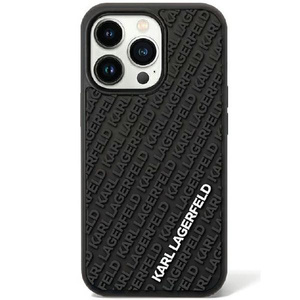 Case Karl Lagerfeld KLHCN613DMKRLK iPhone 11 / Xr 6.1" black/black hardcase 3D Rubber Multi Logo Case