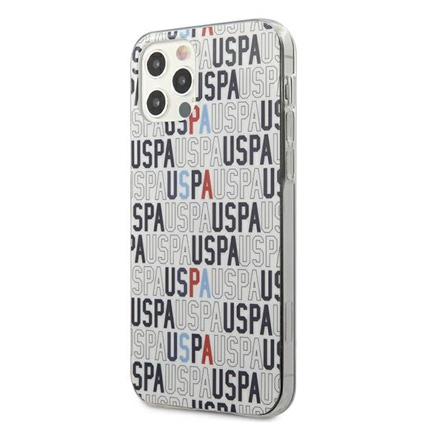 Puzdro US POLO Apple iPhone 12 12 Pro Logo Mania Collection USHCP12MPCUSPA6 White Case