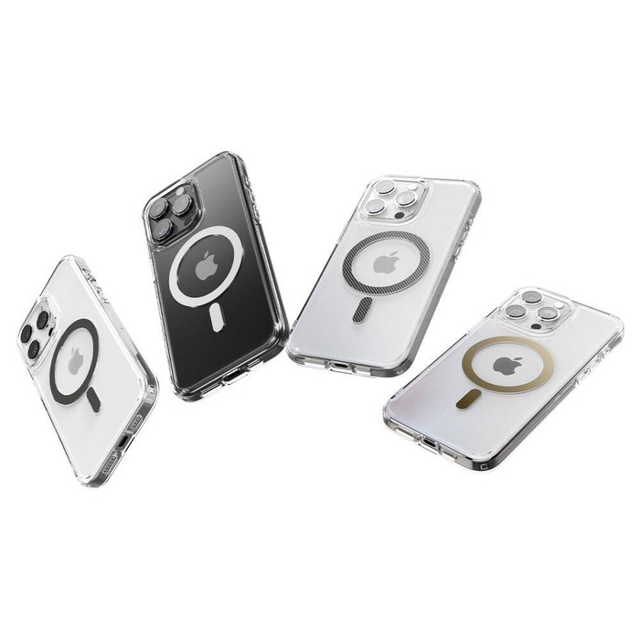 Funda iPhone 15 Pro Max Spigen Ultra Hybrid Mag MagSafe Blanco/claro