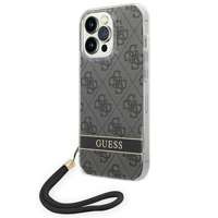Guess GUOHCP14LH4STK iPhone 14 Pro 6.1" black/black hardcase 4G Print Strap