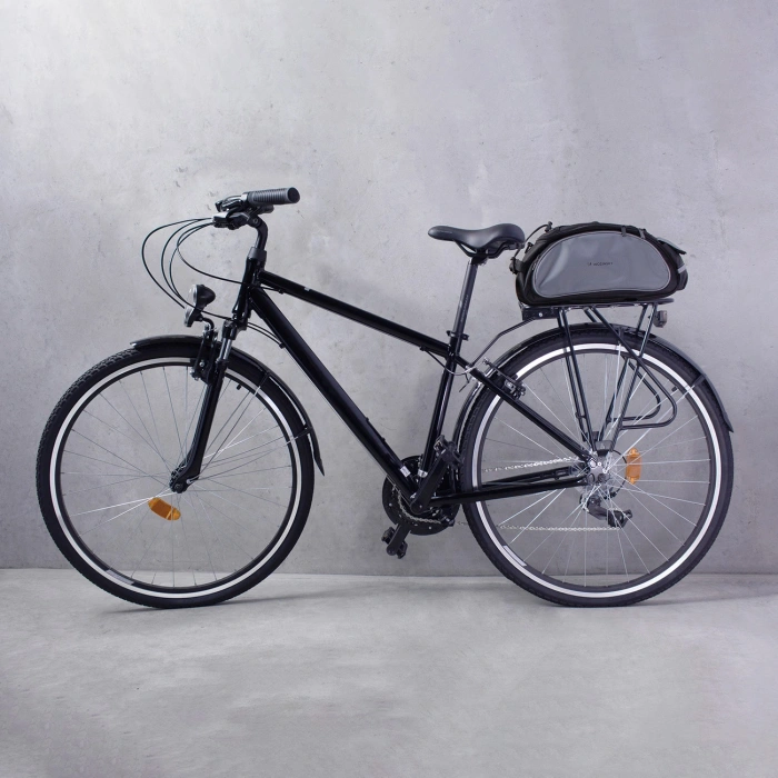 Wozinsky torba rowerowa na bagażnik z paskiem na ramię 13l czarna (WBB1BK)