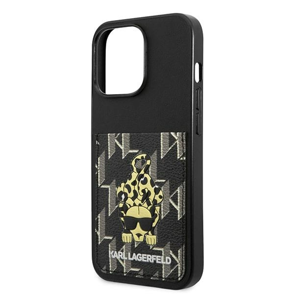Case KARL LAGERFELD Apple iPhone 13 13 Pro Karlimals Cardslot Black Hardcase