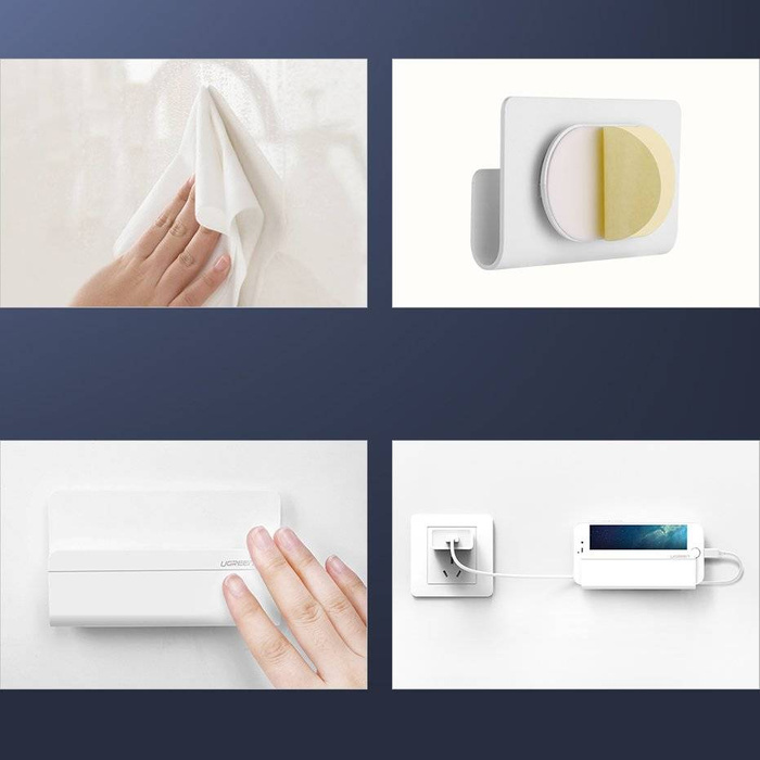 Ugreen support mural pour smartphone pour recharger blanc (30394)