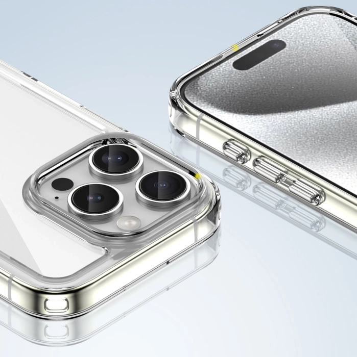 Outer Space Case with Gel Frame for iPhone 16 Pro - Clear