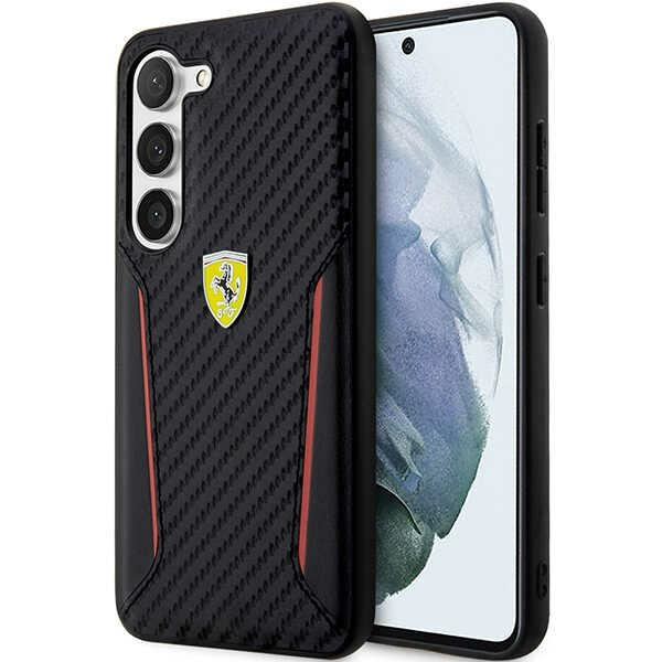 Cover Ferrari FEHCS23MNPYK S23 Plus S916 nero/nerocase Carbonio Bordi a contrasto
