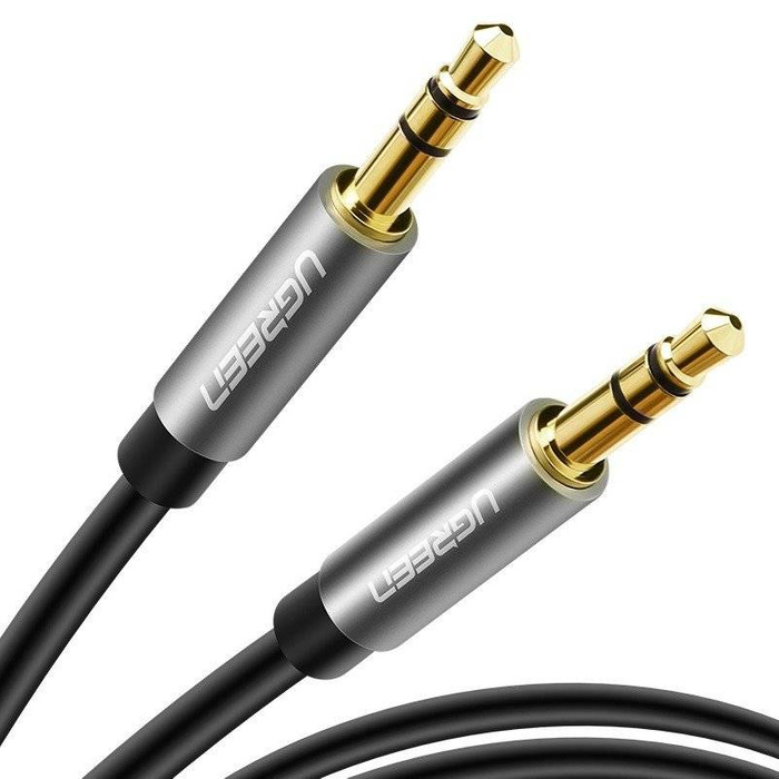 Kábel AUX UGREEN Mini jack 3,5 mm 1 m čierny