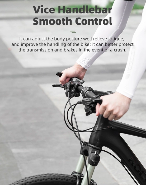 Rockbros BT1007B Ensemble de supports de vélo avec cornes - Noir