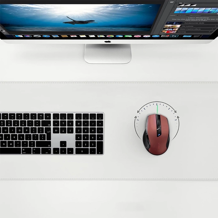 Ugreen MU006 optische kabellose USB-Maus 2,4 GHz 4000 DPI – rot