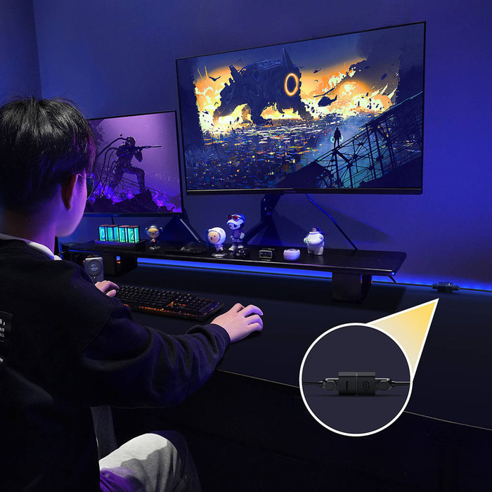 Connettore per cavo Ethernet serie Baseus AirJoy RJ-45 2 pezzi - nero