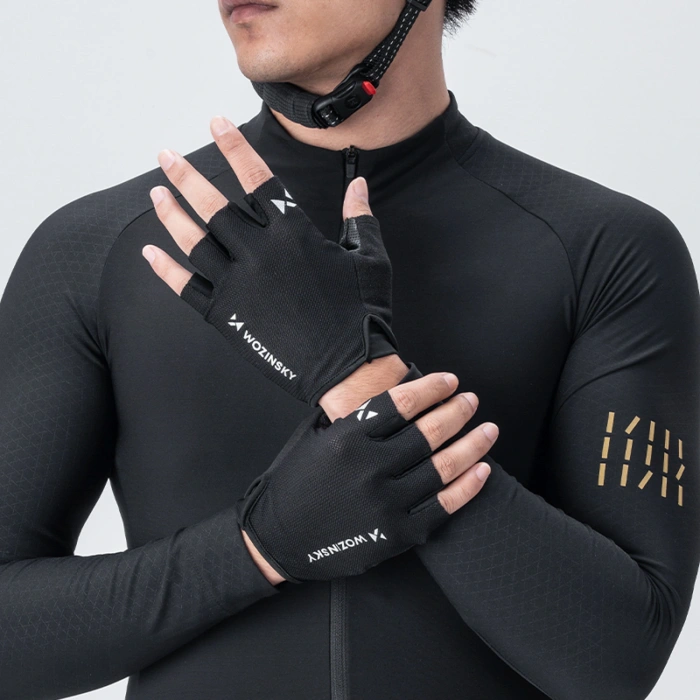 Rękawiczki rowerowe Wozinsky WRR-01L rozmiar L - czarne