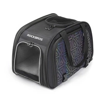Rockbros 30140028001 transport bicycle bag for cats and dogs - black