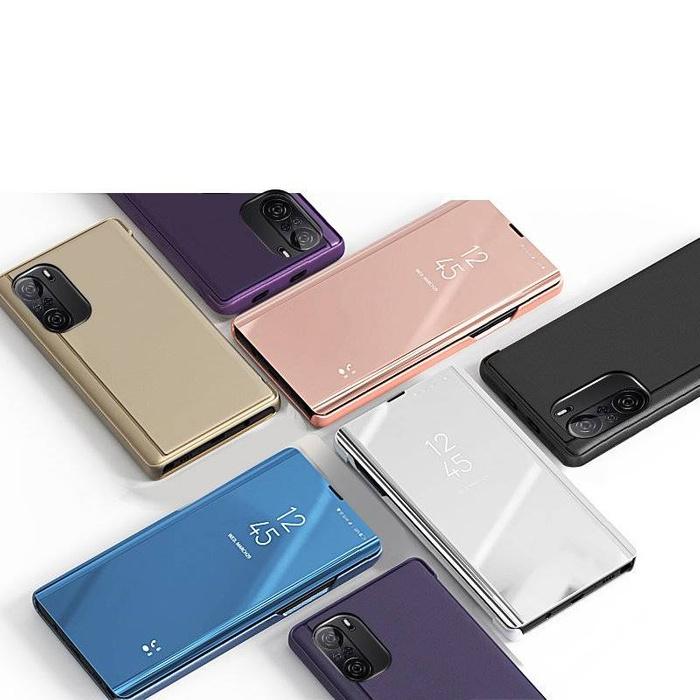Cover Clear View Case per Xiaomi Redmi K40 Pro+ / K40 Pro / K40 / Poco F3 blu