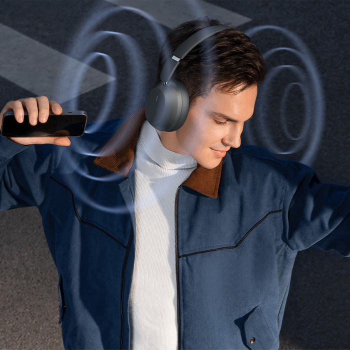 Baseus słuchawki bezprzewodowe Bass 35 Max Wireless Headphones szare