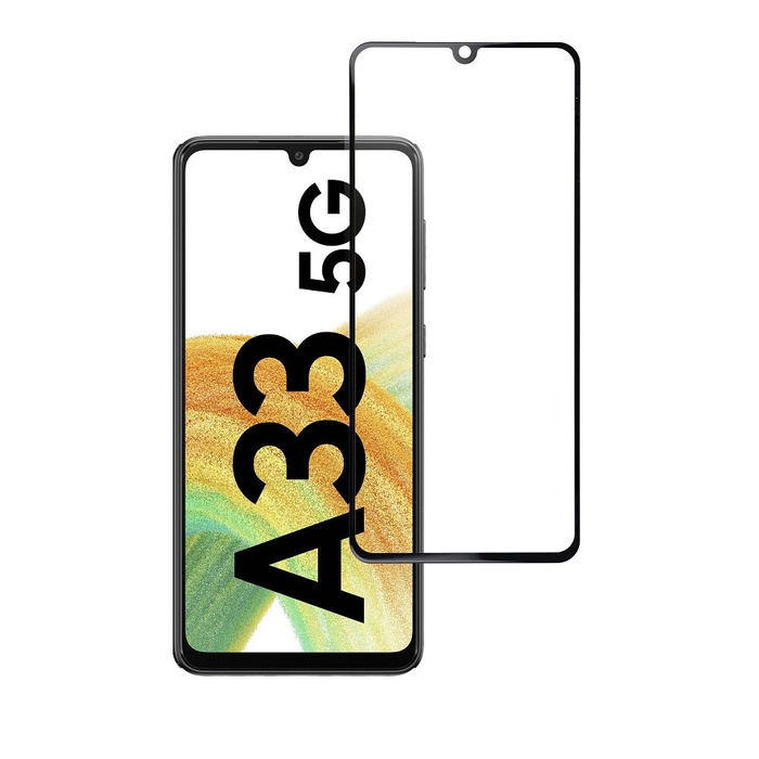 Szkło hartowane do Samsung Galaxy A33 5G (full glue / case friendly) Blue Star 5D czarne