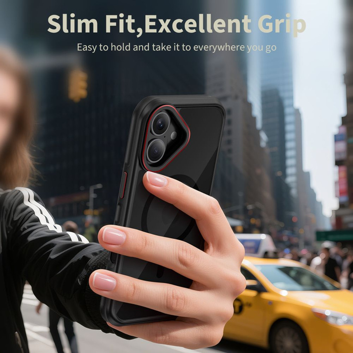 TECH-PROTECT MAGHYBRID MAGSAFE IPHONE 17 BLACK/RED