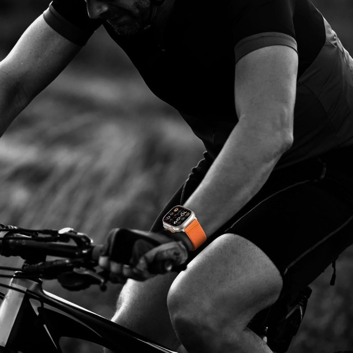 TECH-PROTECT NYLON SLIP APPLE WATCH 6 / 7 / 8 / 9 / 10 / SE / ULTRA 1 / 2 (44 / 45 / 46 / 49 MM) ORANGE