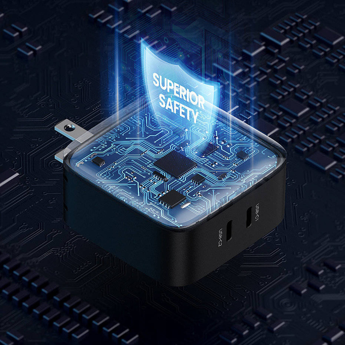 Ugreen Ladegerät 2x USB Typ C 66W Power Delivery 3.0 Quick Charge 4.0+ schwarz (CD216)