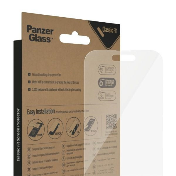 PanzerGlass Classic Fit iPhone 14 Pro 6.1" Bildschirm Schutz Antibakteriell 2768