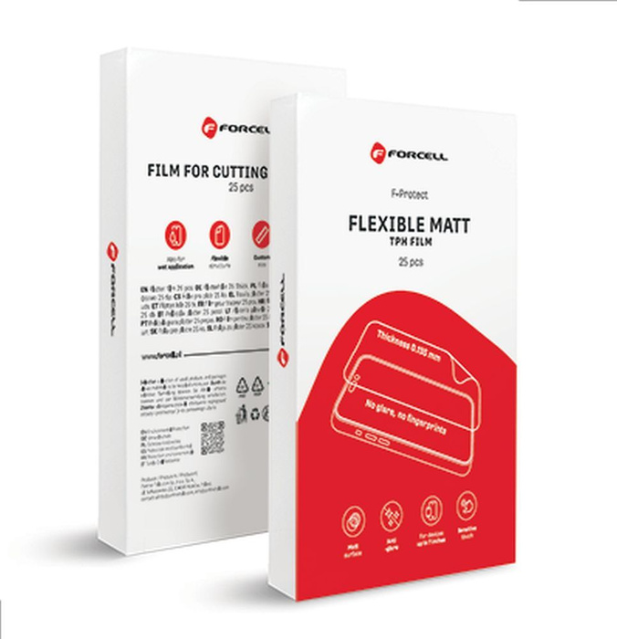 Folia do cięcia do plotera Forcell F-Protect Flexible MATT 196 x 125 mm 25 sztuk